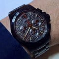 Longines Longines Conquest V.H.P. L3.717.2.66.6 мужские часы черный циферблат на запястье